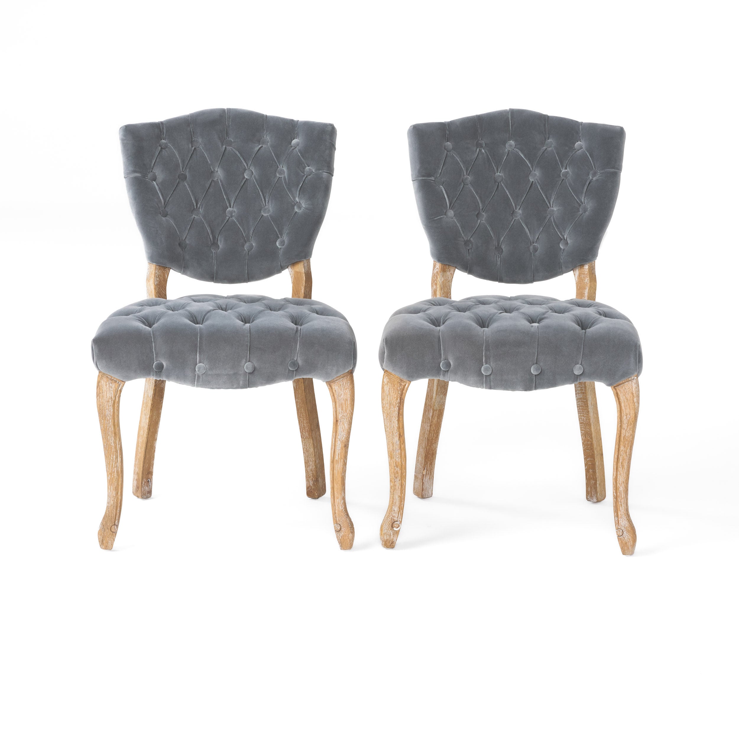 Duke Tufted Velvet Dining Chair (set of 2)