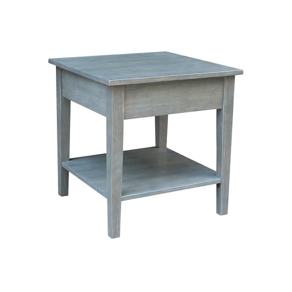 Spencer Square Solid Parawood End Table - 24 in. W x 24 in. D x 25 in. H