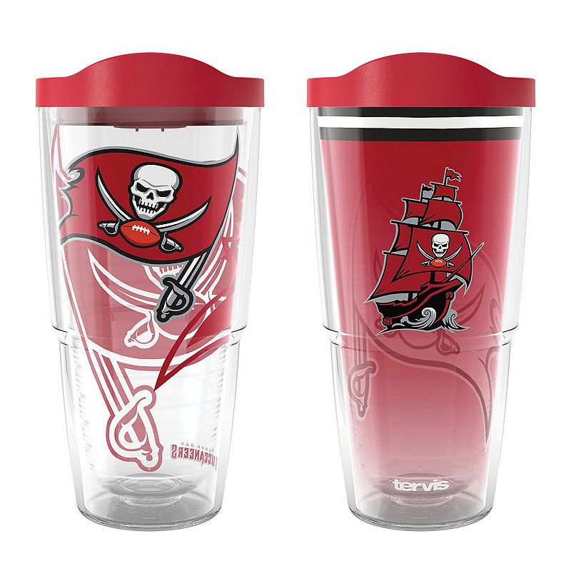 Tervis  Tampa Bay Buccaneers 24oz NFL 2 PACK Genuine and Forever Fan