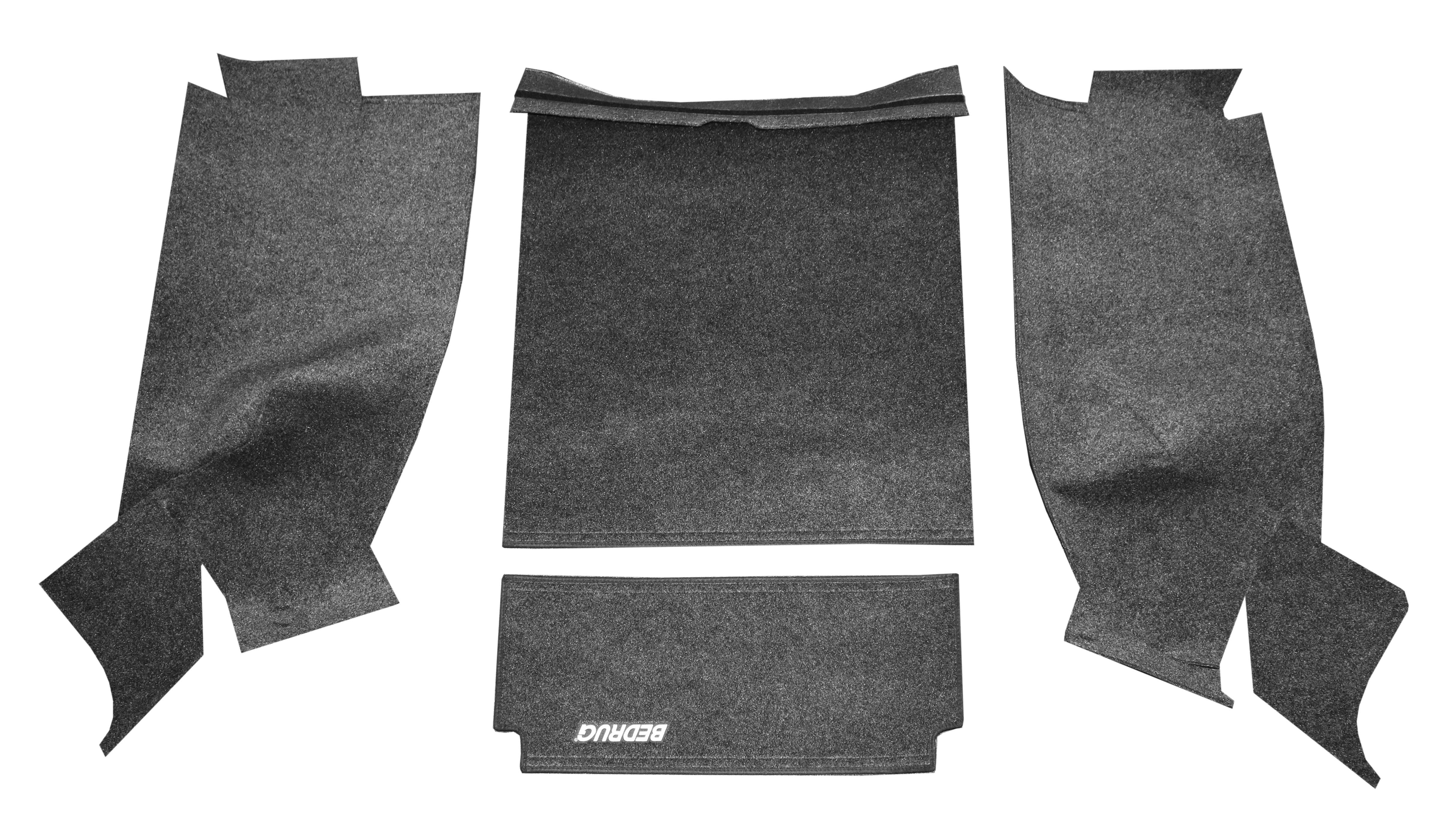 Bedrug BRYJ87R Jeep Bedrug 87-95 Jeep YJ Rear Kit 4 Pc Cargo Kit (Inc Tlgte and Cargo Liner)