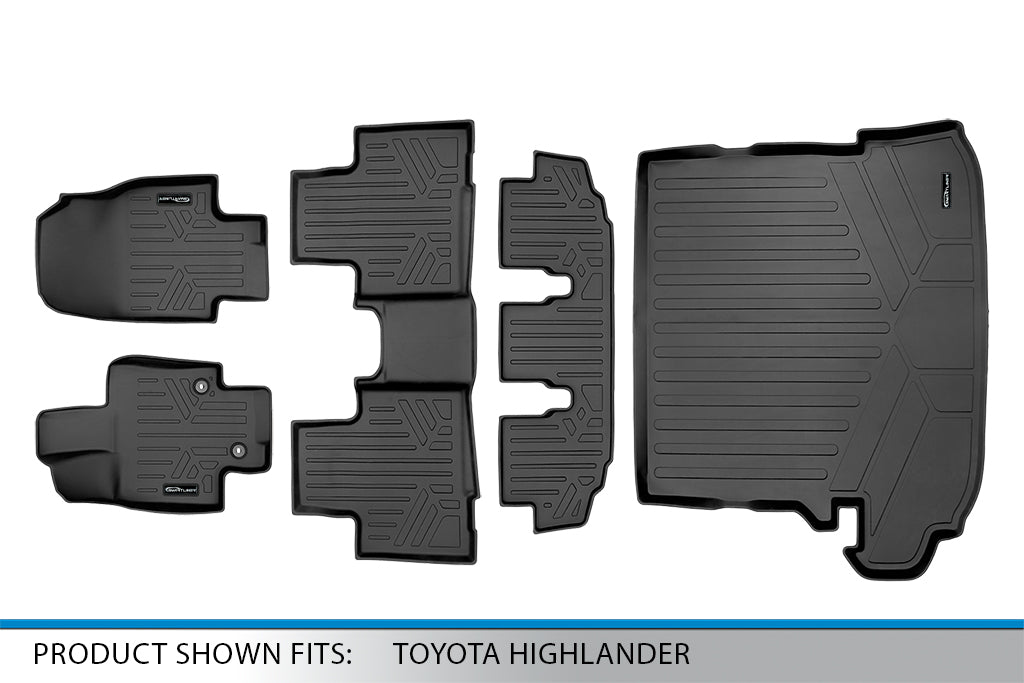 Fits SmartLINER Floor Mats and Cargo Liner Behind 2nd Row for 20-21 Toyota Highlander