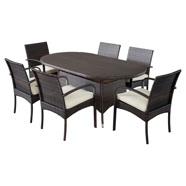 Anthony 7pc Dining Set Multibrown Christopher Knight Home