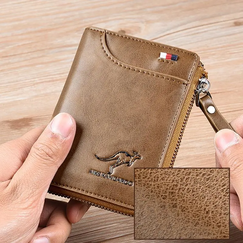 🔥 BIG SALE - 49% OFF 🔥🔥Men Wallet Zipper Genuine Leather Purs