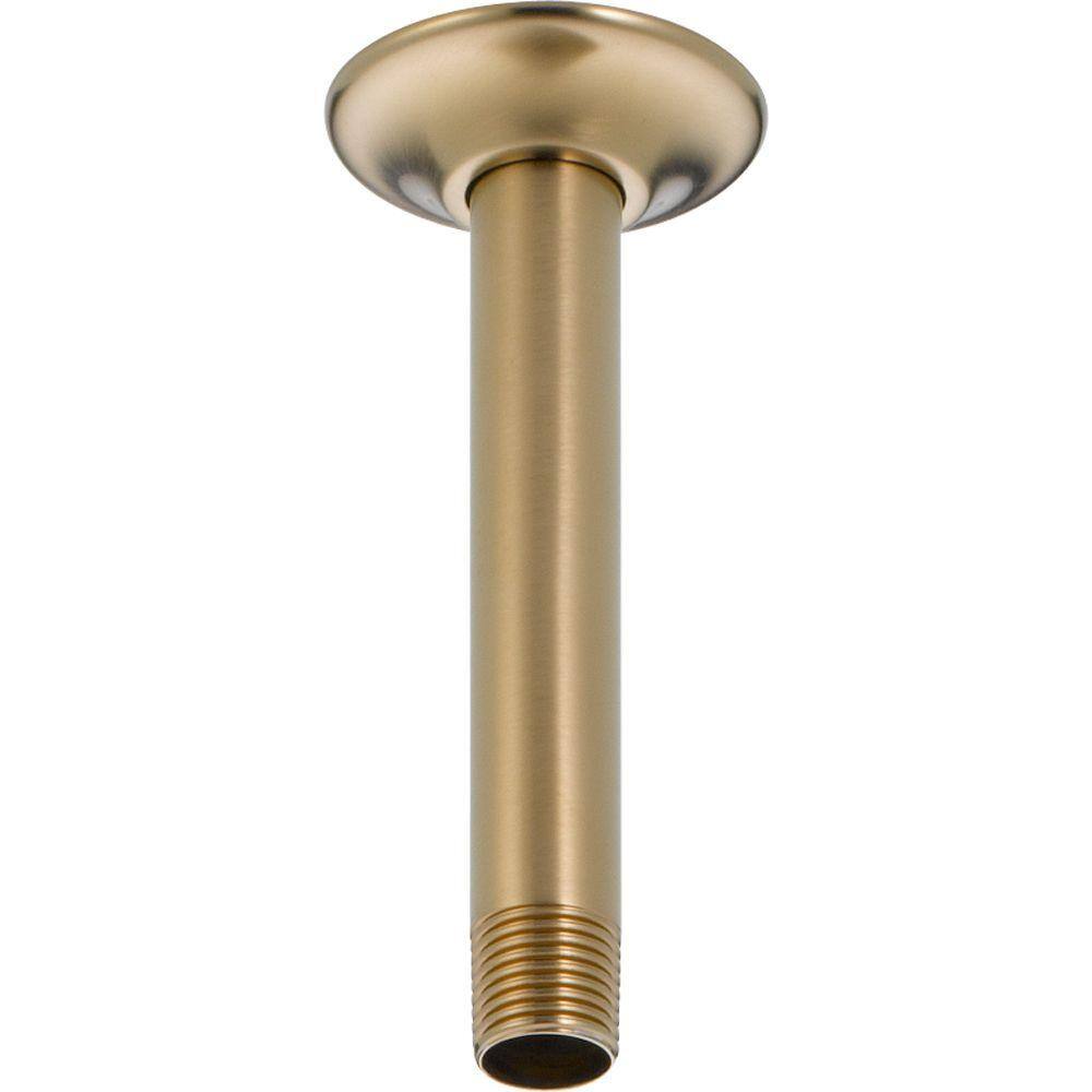 Delta Classic 6 in. Ceiling Mount Shower Arm and Flange in Champagne Bronze RP61058CZ