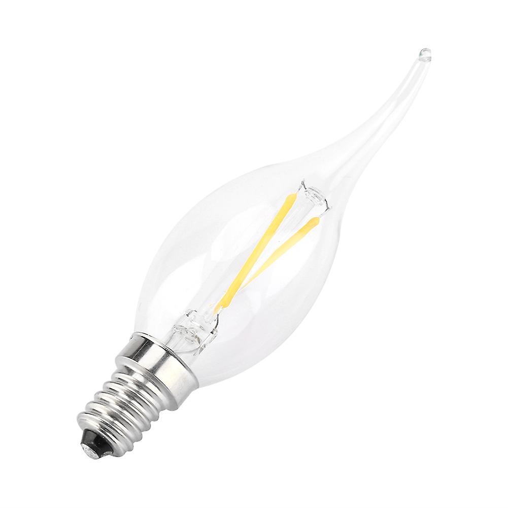 E14 2w Led Lamp Light Bulb Candle Flame Shape Warm White Lighting Ac 220v (2w)