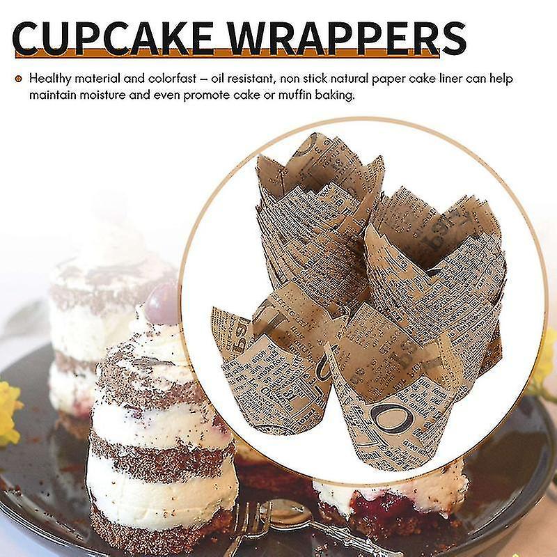 150 Pcs Cupcake Liners Baking Cups Muffin Liner Grease-proof Paper Cupcake Wrappers For Wedding， Bi