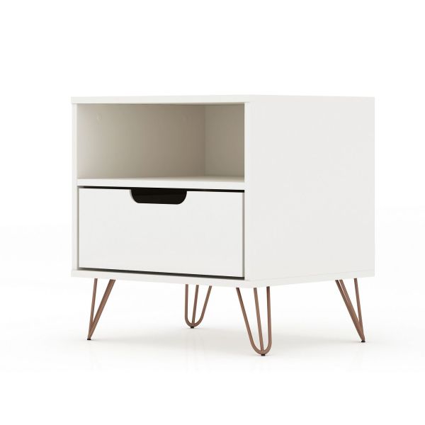 Rockefeller 1.0 Nightstand in White