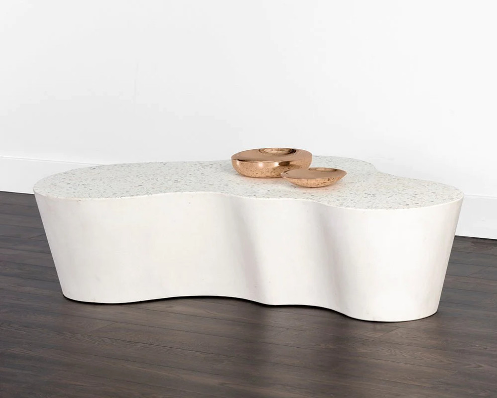 Mahler Coffee Table   Terrazzo   Transitional   Coffee Tables   by Rustic Home Furniture Deco  Houzz