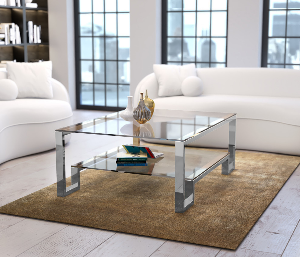 Laurence Coffee Table   Contemporary   Coffee Tables   by American Home Classic  Houzz