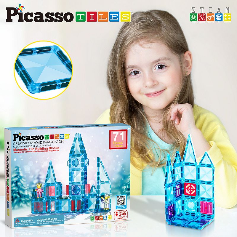 71 Piece Mini Diamond Winter Ice Theme Magnetic Building Block Set