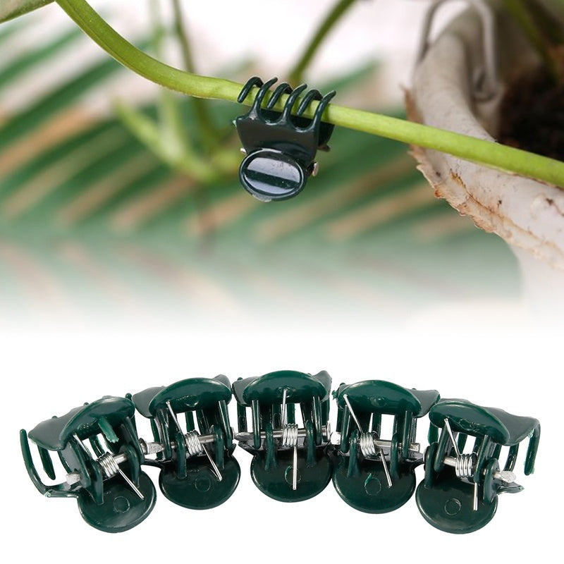 100PCS Plant Support Clips Garden Ulable Orchid Stem Clips Flower Spike Clips