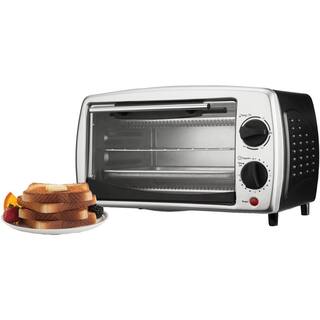 Brentwood Appliances 700 W Silver 4-Slice Toaster Oven and Broiler TS-345B