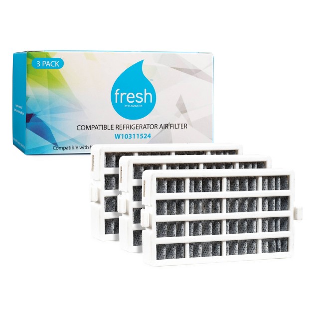 Mist Fresh Replacement Refrigerator Air Filter Whirlpool W10311524 Air1 3pk