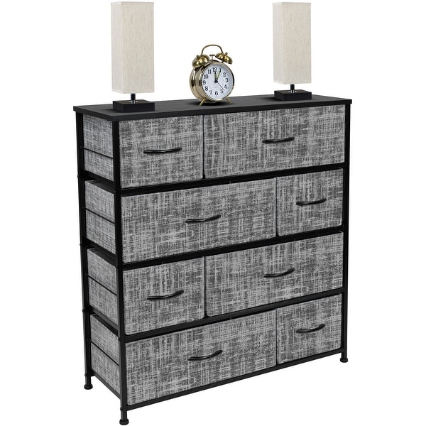 Dresser w/ 8 Drawers Furniture Storage and Chest Tower for Bedroom - - 34478683