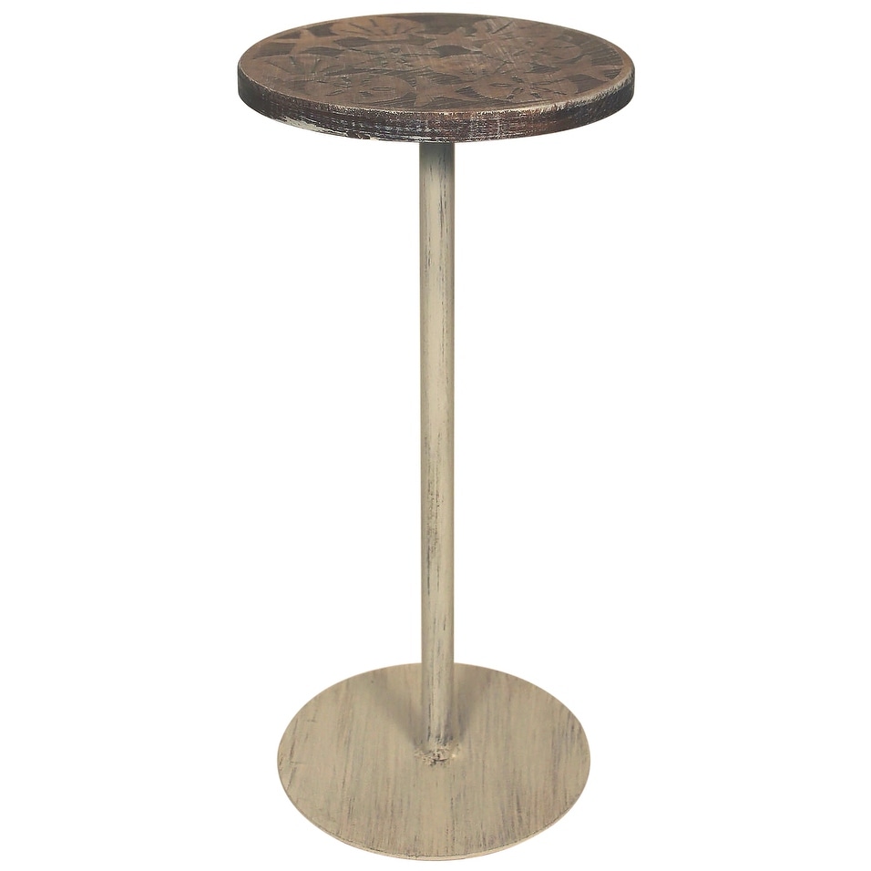 Small Coastal Round Drink Table