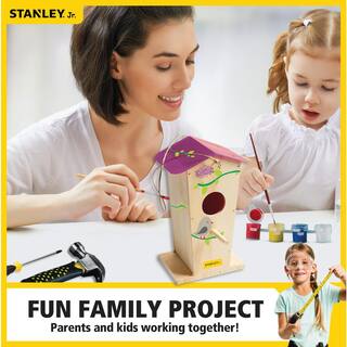 Stanley Jr Birdhouse Kit and 5-Piece Tool Set (Tool Belt Not Included) STOK008BUDT05SY