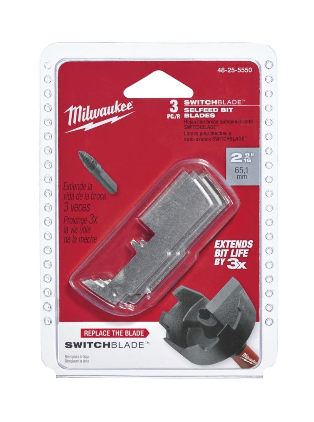 Milwaukee 2-9/16 in. SwitchBlade Replacement Blade 3PK 48-25-5550 from Milwaukee