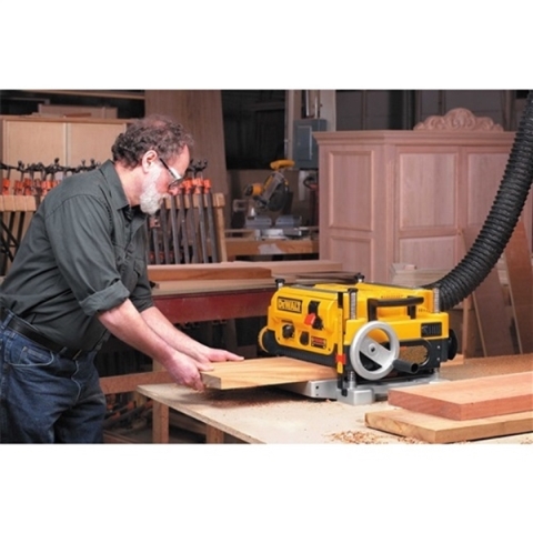 DeWALT DW735 Thickness Planer with Three Cutter， 15 A， 2 hp， 13 in W Planning， 1/8 in D Planning