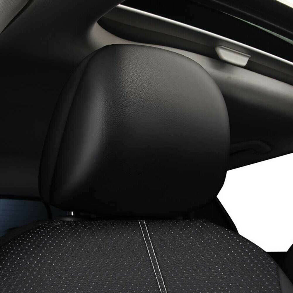 JahyElec Car Seat Covers 9Pcs/5 Seat Waterproof PU Leather Auto Seat Protectors Set， Universal Car Interiors Fit for Most Sedans SUV Pick-up Truck(Black)