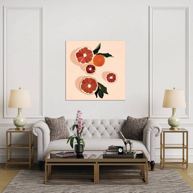 Grapefruit By Bria Nicole Unframed Wall Canvas Icanvas