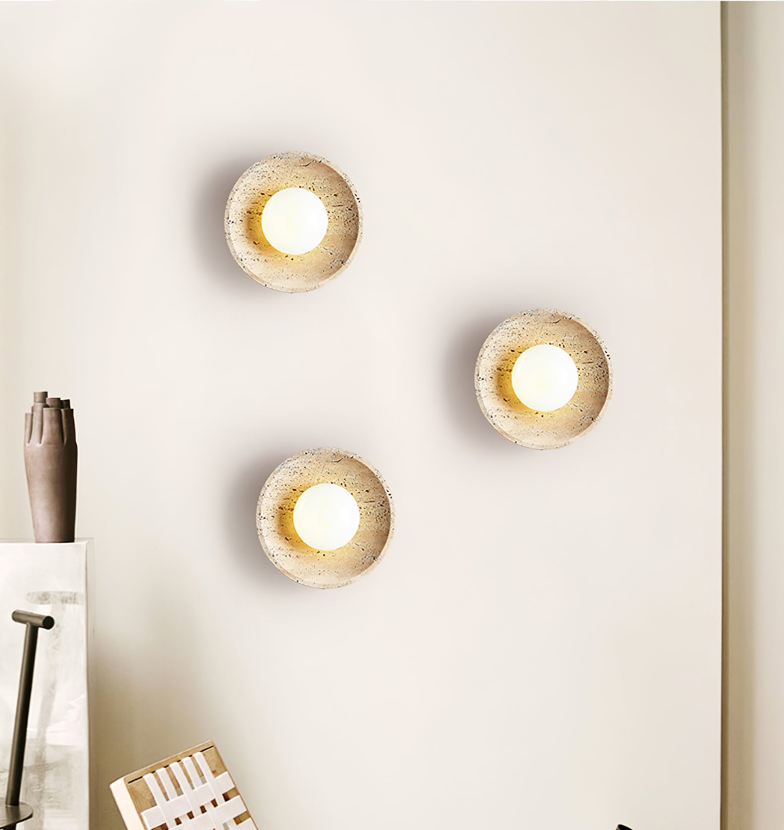 Stone Eclipse Plug-in Wall Light