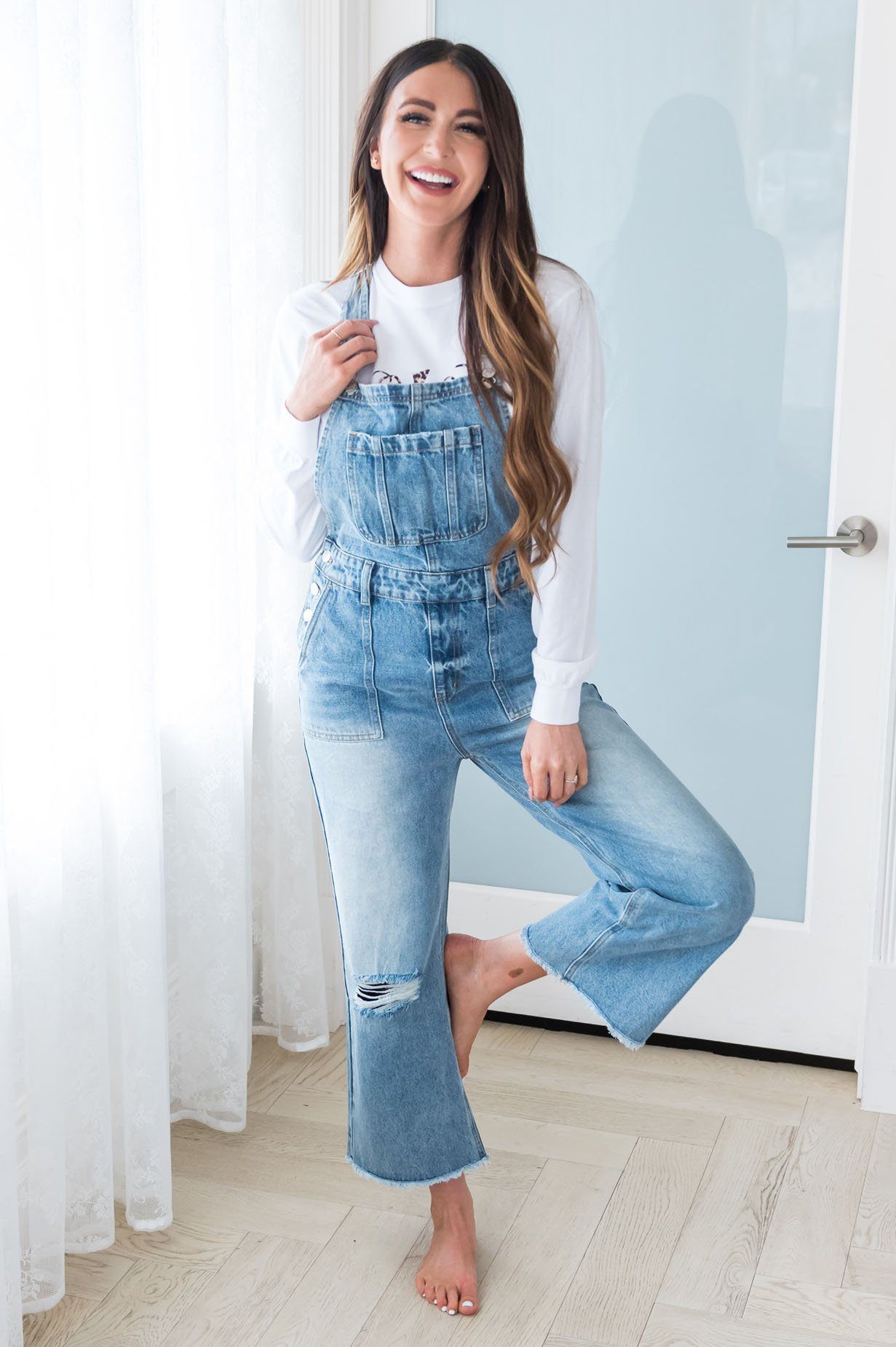 The London Modest Denim Overalls