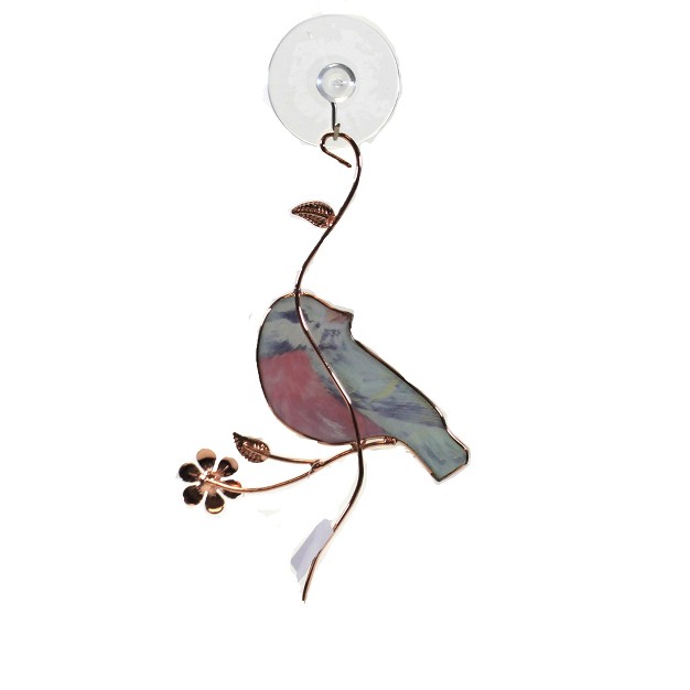 Ganz Home amp Garden Bird Sun Catcher One Sun Catcher 9 0 Inches Flower Suction Cup Glass Multicolored