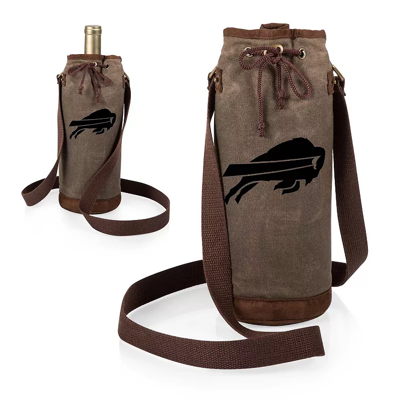 Picnic Time Buffalo Bills Waxed Canvas Wine Tote