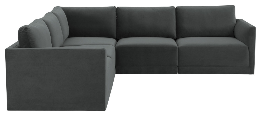 Willow Charcoal Modular L Sectional   Transitional   Sectional Sofas   by First of a Kind USA Inc  Houzz