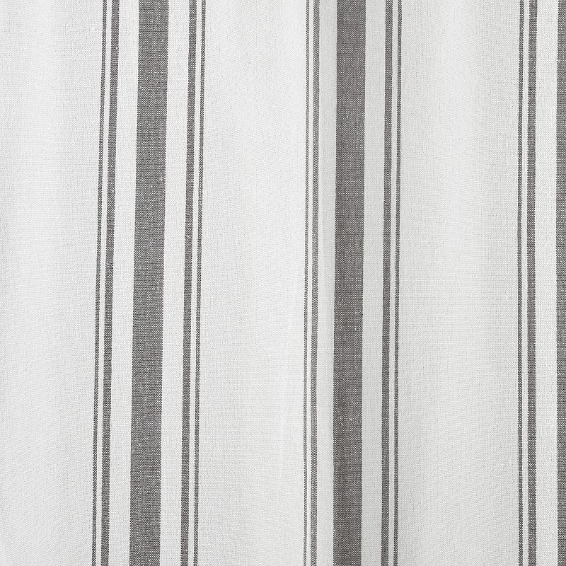 Lush Decor Farmhouse Stripe Yarn Dyed Set of 2 Window Curtain Panels