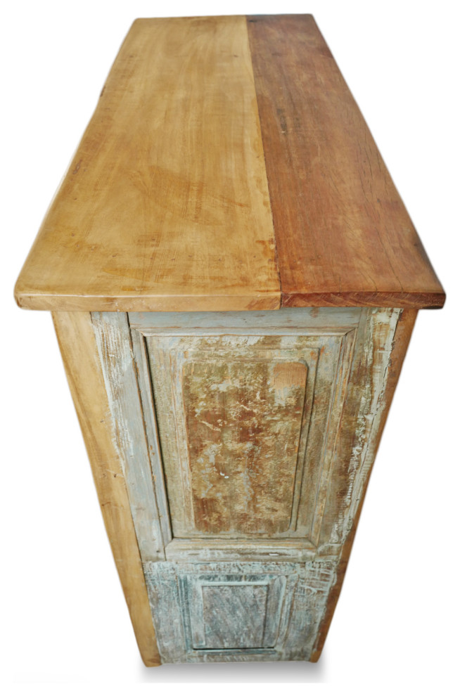 Consigned Amita Rustic Old Door Side Cabinet   Mediterranean   Accent Chests And Cabinets   by Design Mix Furniture  Houzz