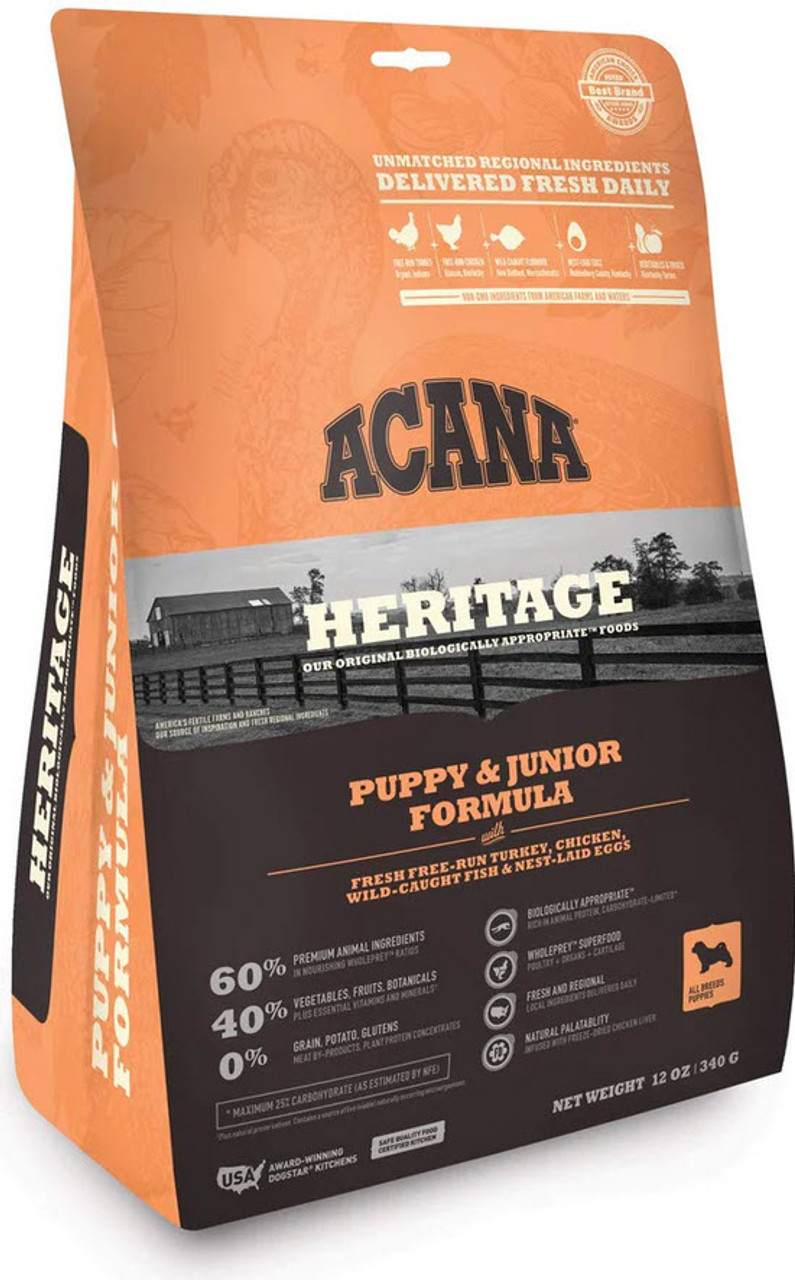 Acana Heritage Puppy and Junior Dog Food