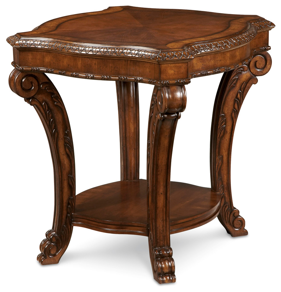 A.R.T. Home Furnishings Old World Rectangular End Table   Victorian   Side Tables And End Tables   by HedgeApple  Houzz