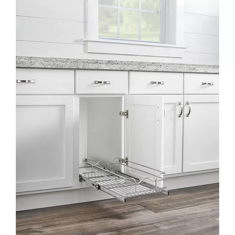 Rev-a-shelf Kitchen Cabinet Pull Out Shelf Organizer， 12 X 18 In， 5wb1-1218cr-1