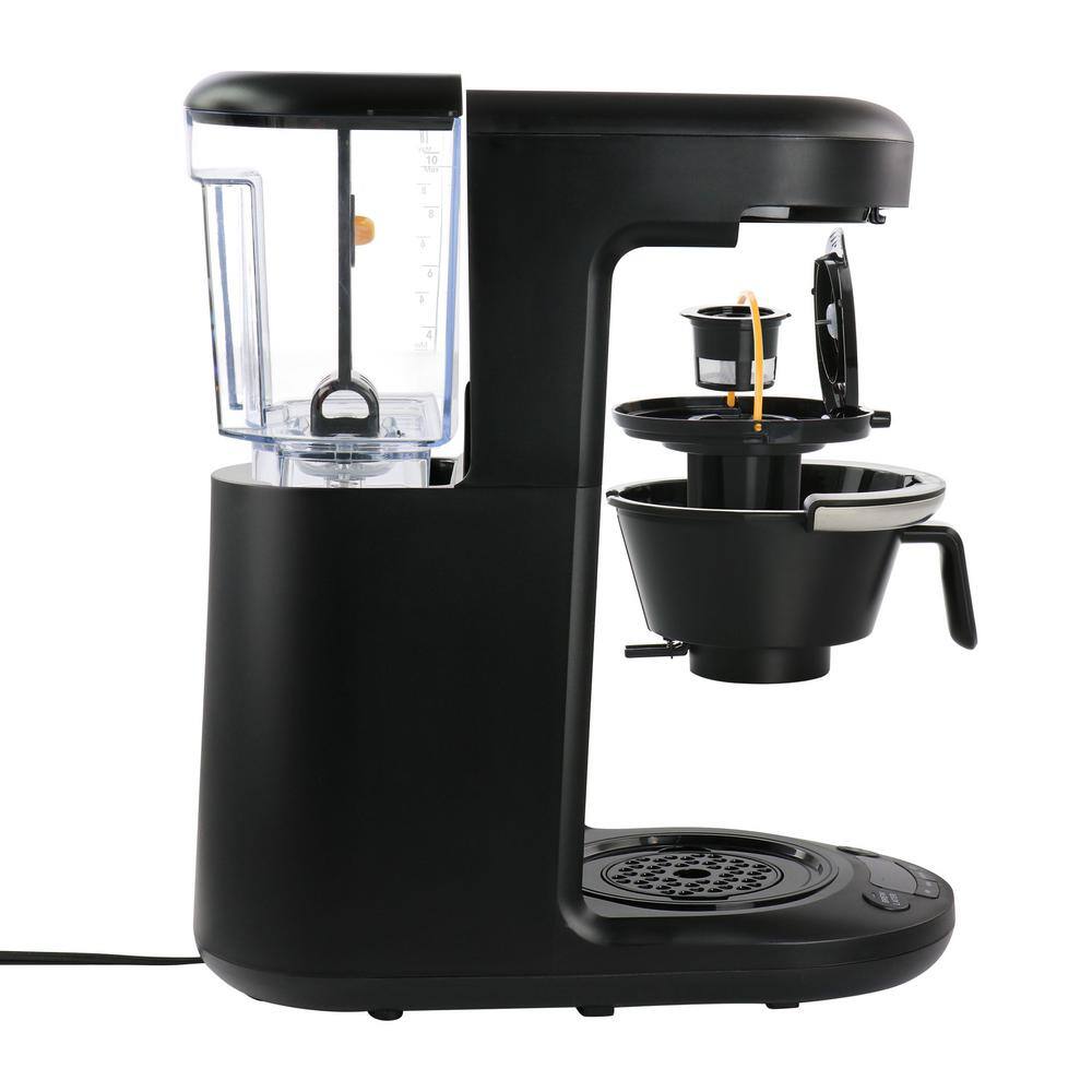 Mr. Coffee Programmable Single Serve and 10 Cup Coffee Maker in Black 985120290M
