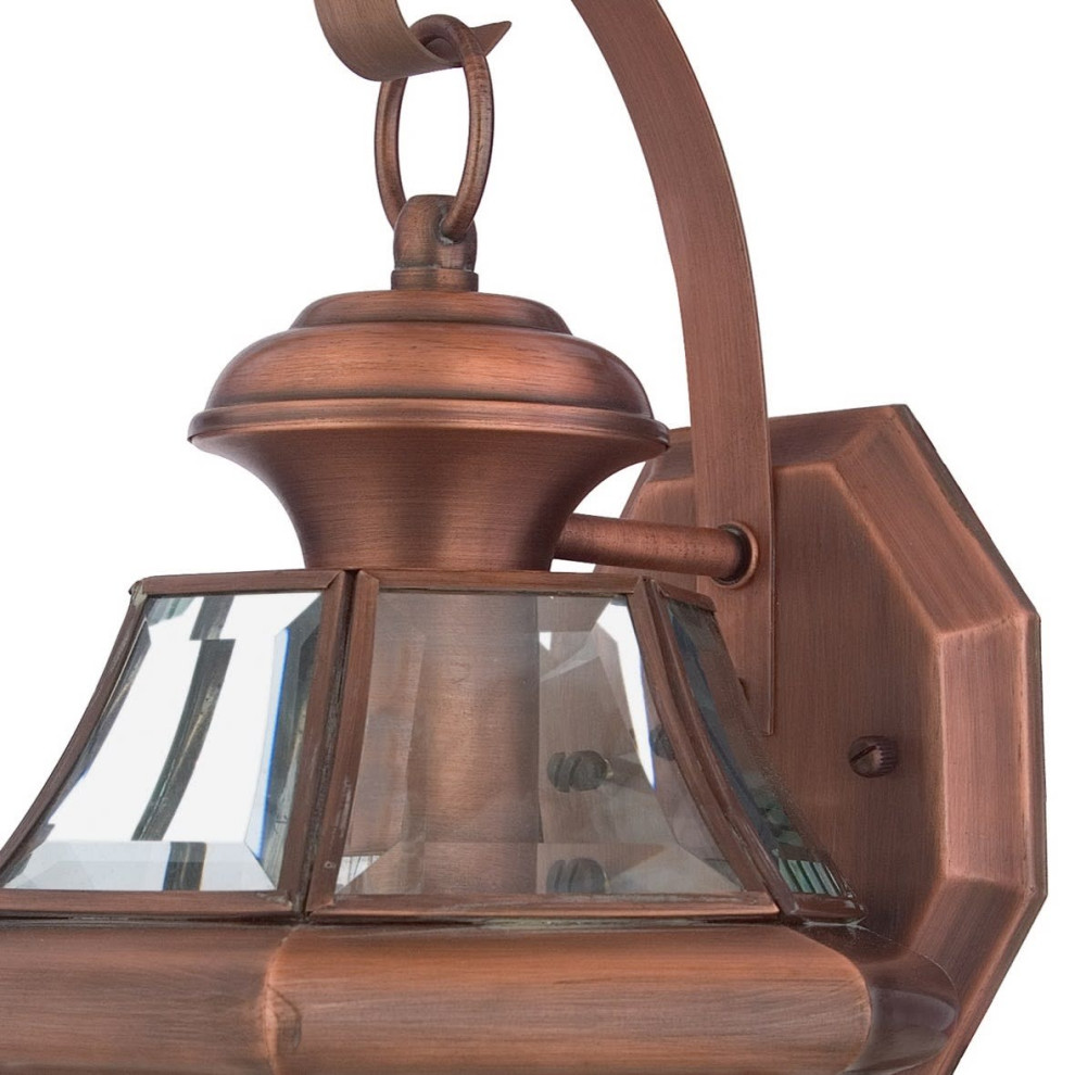 Roseto QZWS4715 Gaines 1 Light 14 quotTall Outdoor Wall Sconce   Traditional   Outdoor Wall Lights And Sconces   by Buildcom  Houzz