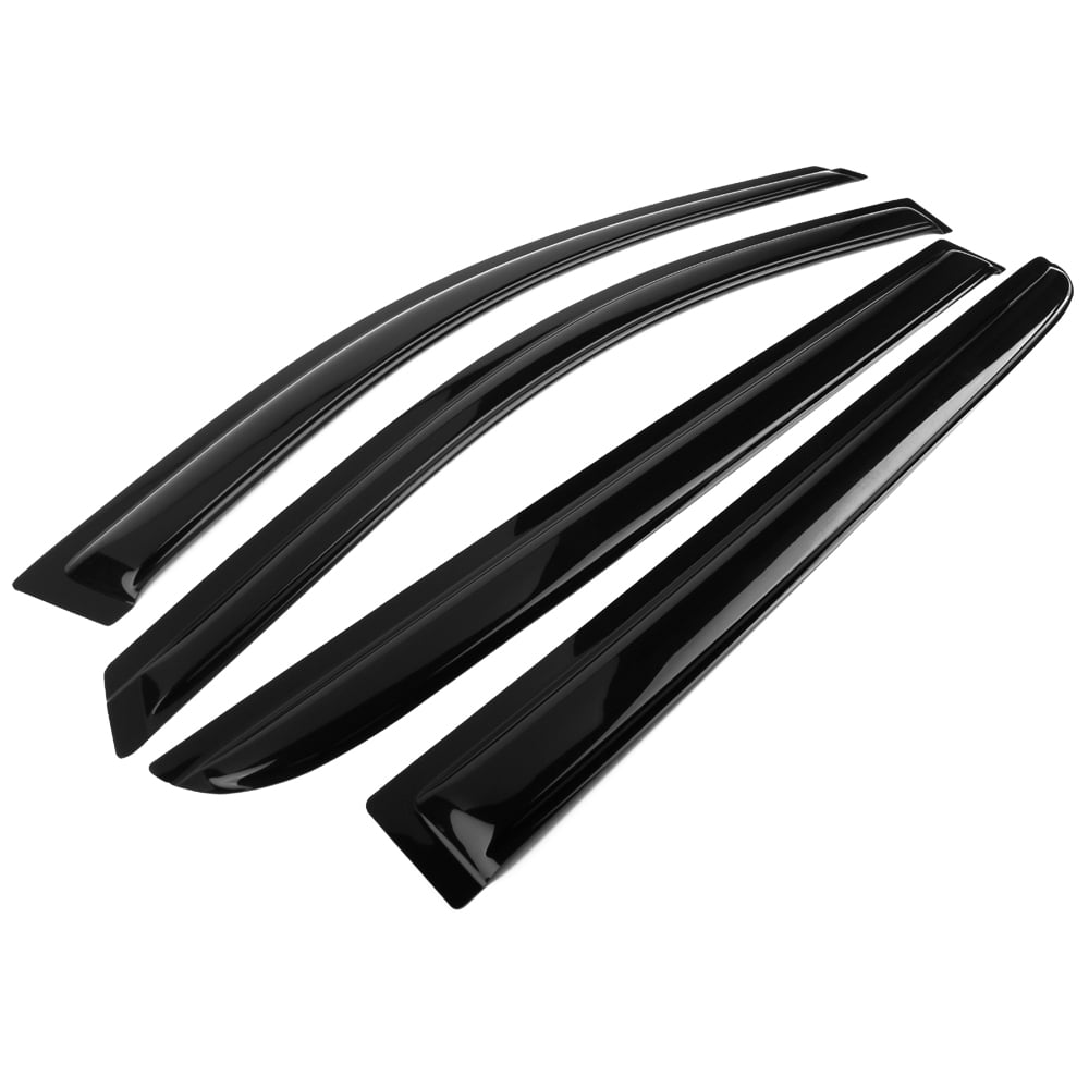 Ikon Motorsports Compatible with 05-07 Honda Odyssey Acrylic Window Visors Vent Windshield Deflector Rain Guard 4Pc Set Outside Mount 2005 2006 2007