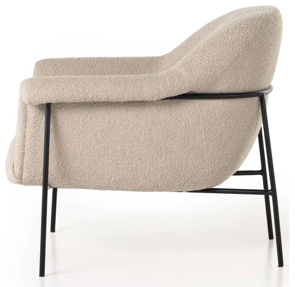 Suerte Knoll Sand Chair   Midcentury   Armchairs And Accent Chairs   by Zin Home  Houzz