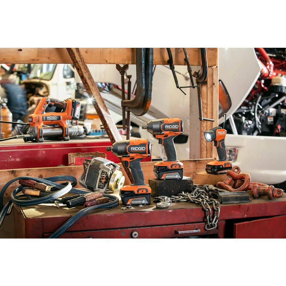 RIDGID 18V Brushless Cordless 2-Tool Combo Kit with High-Torque and Mid-Torque Impact Wrenches (Tools Only) R86212B-R86012B