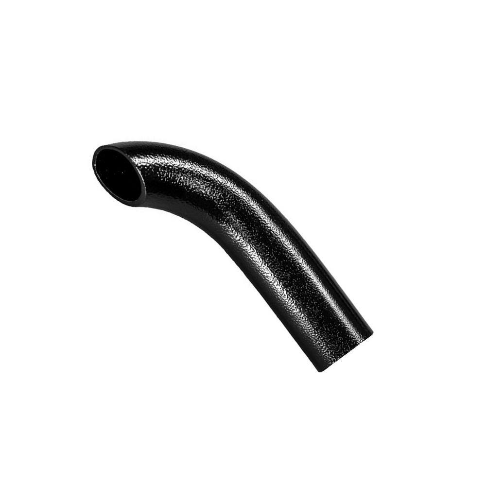 EZ Handrail Textured Black Aluminum Hand Rail Wall Return EZA575-HB
