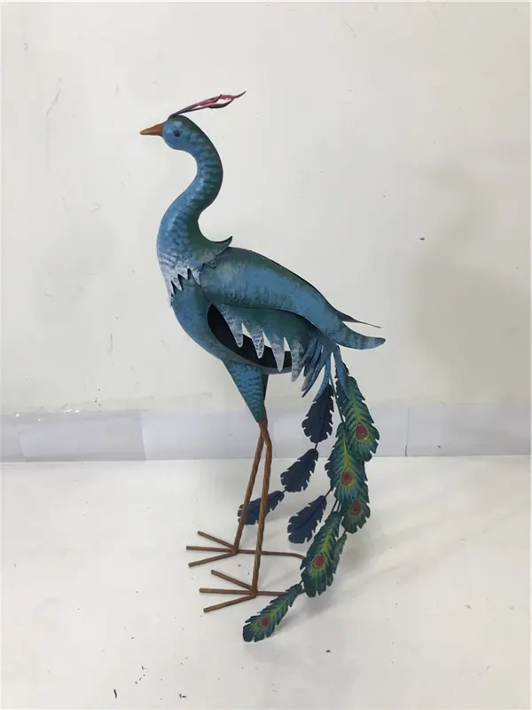 Metal  Bird Other Garden Ornaments Standing Animal Outdoor Garden Sculpture Decoration Supplies Yard Lawn