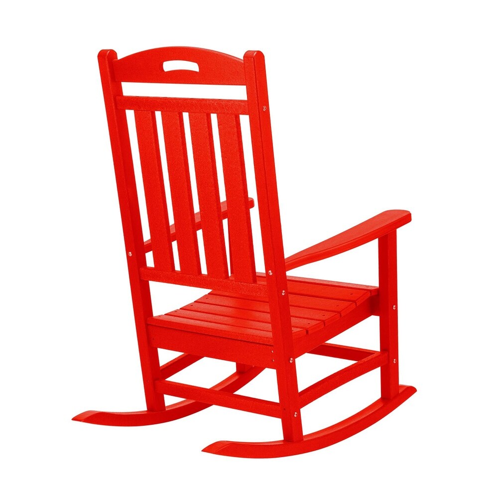 Polydun Outdoor Plastic Rocking Chair