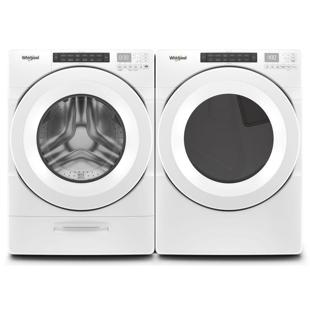 Whirlpool 7.4 cu. ft. 240-Volt Electric Vented Dryer in White with Intuitive Touch Controls ENERGY STAR WED560LHW