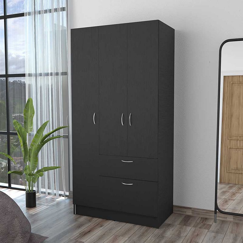 Ramblas Armoire， Two Cabinets， One Drawer， Hidden Drawer Shoes