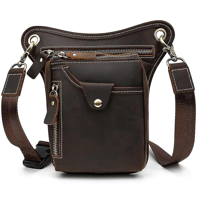 Cycg Bag For Men Cow Skin S Shoulder Bag Leg Bags Waist Bag Funct Men Bags