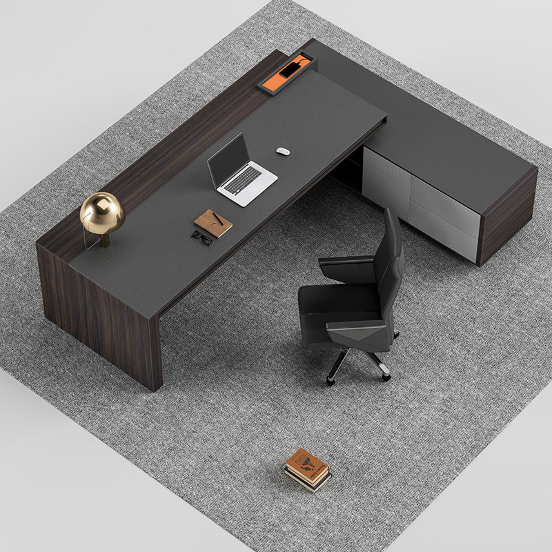 RADDIX Executive Desk with Right Return 1.8M - Brown