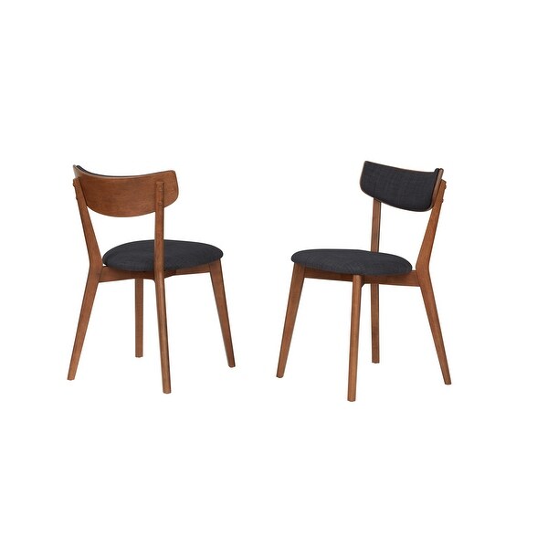 Rye Studio Santos Mid-Century Walnut Dining Chairs (Set of 2)