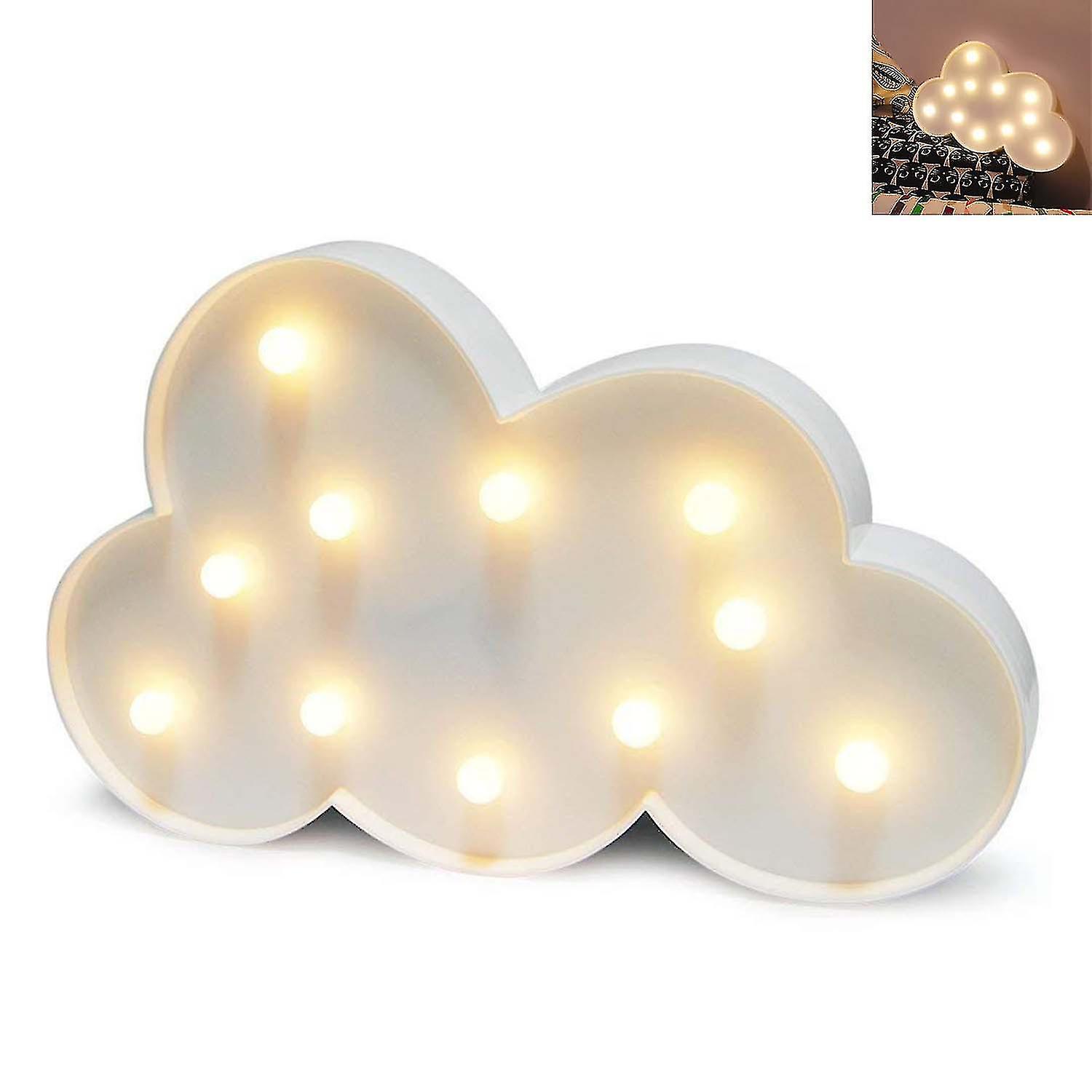 Cloud Lamp Cloud Decorations Led Cloud Night Light Lamp Battery Operated Table Cloud Lamp Light For Party Supps-wall Decoration For Kids' Room，livi