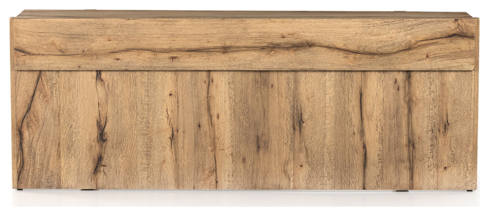 Bingham Console Table  Rustic Oak Veneer   Rustic   Console Tables   by Four Hands  Houzz