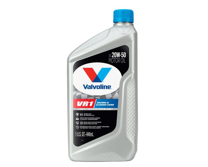 Valvoline VR1 Racing SAE 20W-50 Motor Oil， 1 Quart - 822347